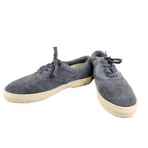 Mens Cambridge Classics Sportsman Canvas Sneakers Gray With Beige Sole Size 10M